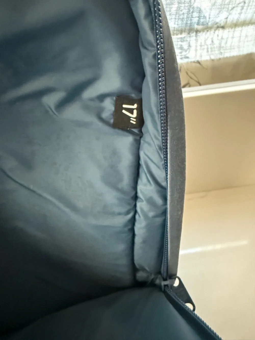 Fjallraven Kånken Laptop 17 Backpack - Blue with Red Logo FLAW